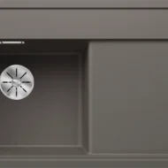blanco zenar xl 6 s f 527374 enkele keukenspoelbak links silgranit vulkaangrijs inclusief vlakbouw of onderbouw excenter 1.webp