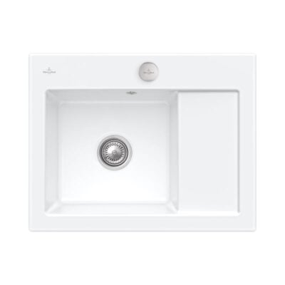 villeroy boch subway 45 compact keukenspoelbak keramiek opbouw wit alpin hg links exctr 1