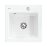 villeroy boch subway 50 s flat keukenspoelbak keramiek vlakbouw wit alpin hoogglans excenter 1