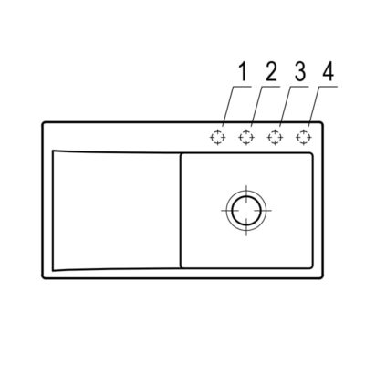 villeroy boch subway style 50 flat keukenspoelbak keramiek vlakbouw wit alpin hoogglans rechts 2