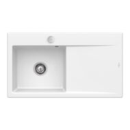 villeroy boch subway style 50 keukenspoelbak keramiek opbouw wit alpin hoogglans links excenter 1