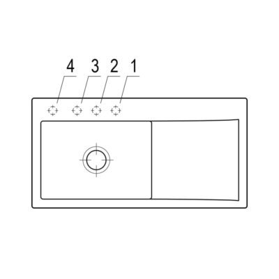 villeroy boch subway style 60 keukenspoelbak keramiek opbouw wit alpin hg links excenter 2