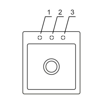 villeroy boch subway xs flat keukenspoelbak keramiek vlakbouw excenter tekening 2