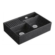 villeroy boch universal keukenspoelbak keramiek belfast chromit links rechts exctr 1