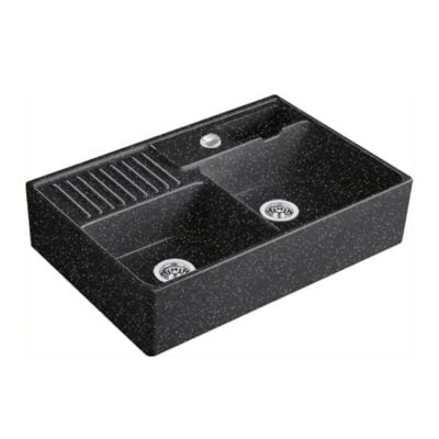 villeroy boch universal keukenspoelbak keramiek belfast chromit links rechts exctr 1