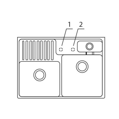 villeroy boch universal keukenspoelbak keramiek belfast grafiet links rechts exctr 2